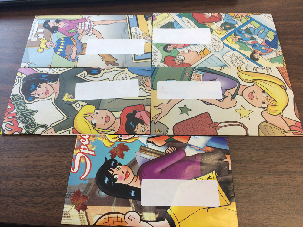 Comic Book Envelopes