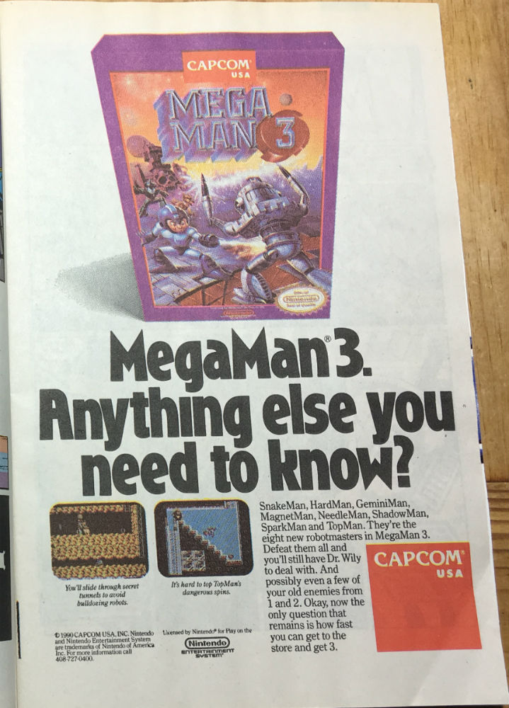 Transformer 75 Ad Megaman3 Capcom