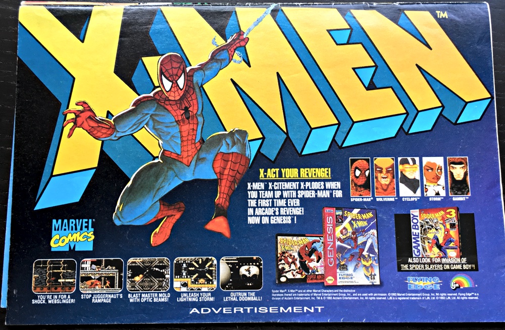 Spiderman Genesis And Game Boy Ad