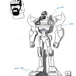 Transformers TESLA Roadster Model Sheet