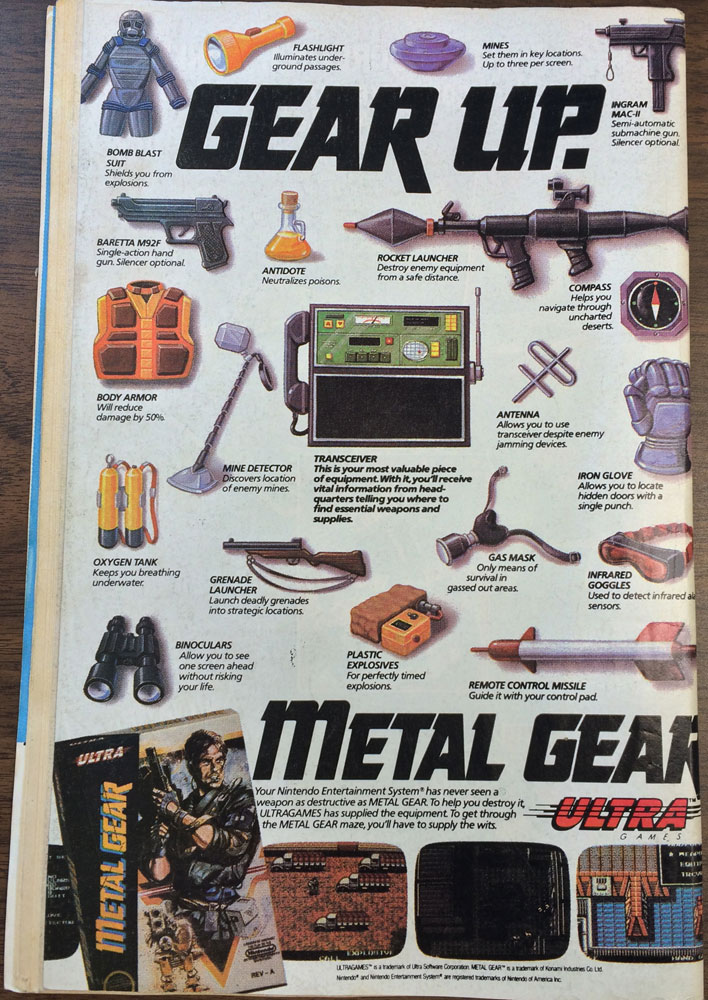 Transformers Issue 44 Ad Metal Gear