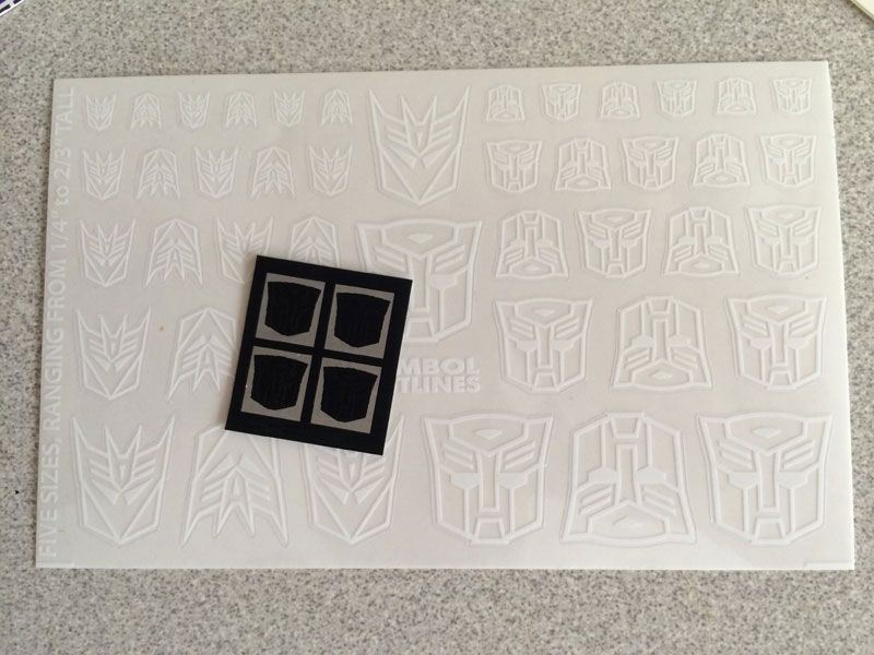 New Autobot Rubsigns And Clear White Logos