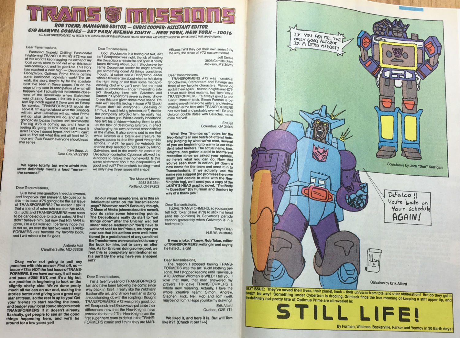Transformers Issue 75 Transformers Review ISsue 75: On the Edge of Extinction! - YOSHICAST