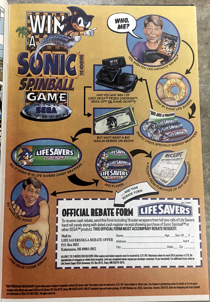Sonic Spinball Lifesavers
