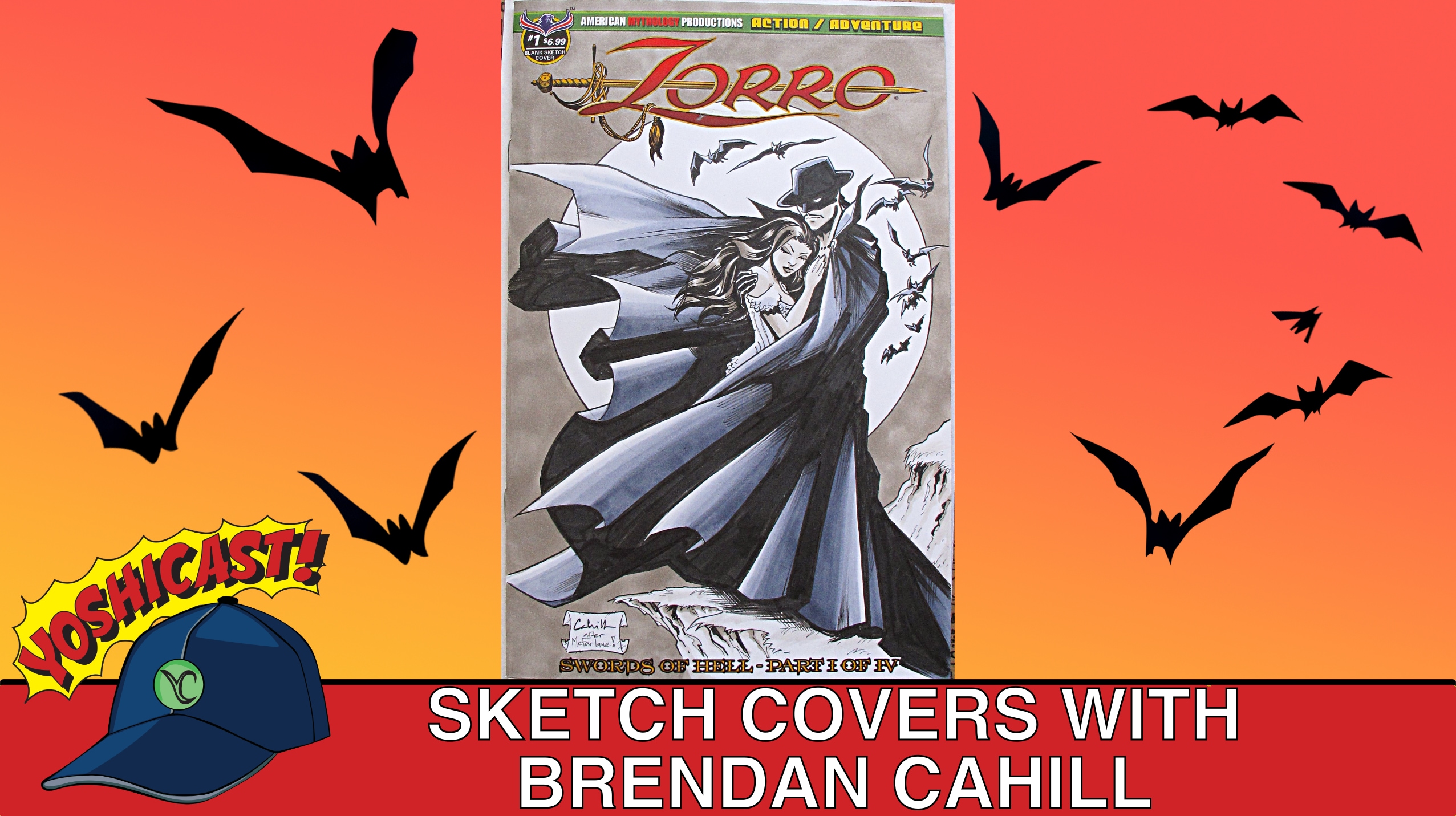 Sketch Covers With Brendan Cahill At ECCC 2019